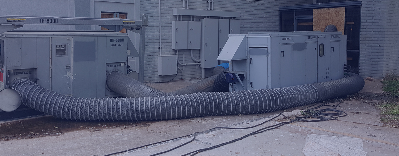 Drying equipment for commercial water loss remediation